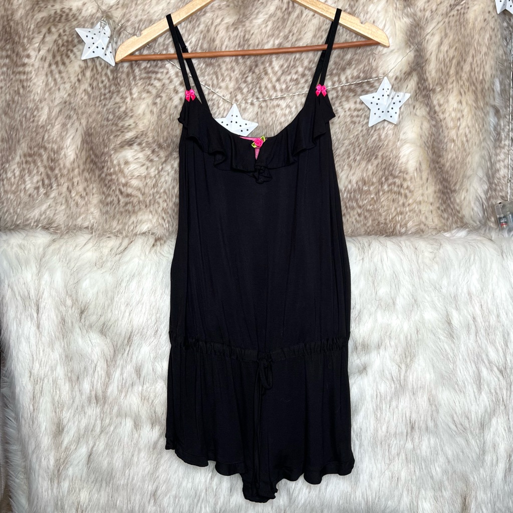 Betsey Johnson Black Romper